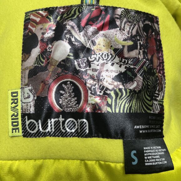 BURTON Women's Hooded Dryride Dante Snowboard Jacket Winter Season Size Small - Picture 9 of 9